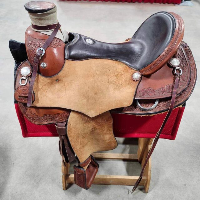Wade saddle three leather